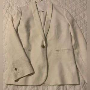 J Crew white linen Parke blazer